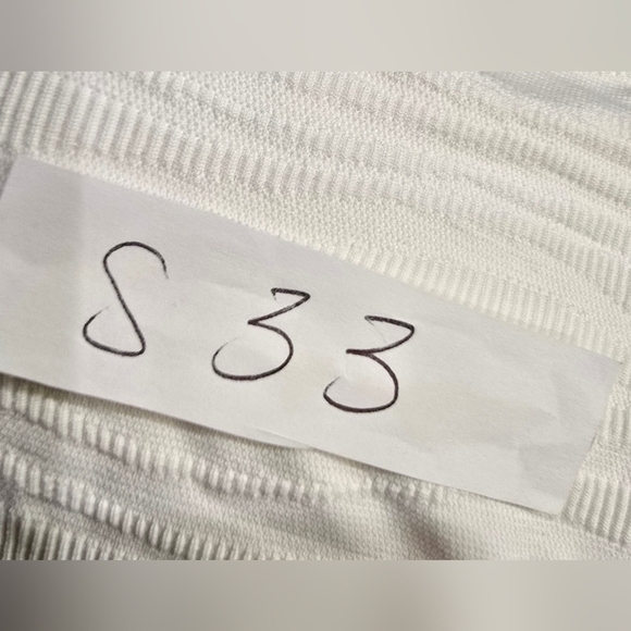 Aerie NWT Jacquard Halter One Piece Full Coverage Swimsuit White Size L Long - Picture 6 of 6